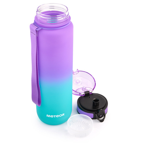 Sports water bottle Meteor 1000 ml purple/blue