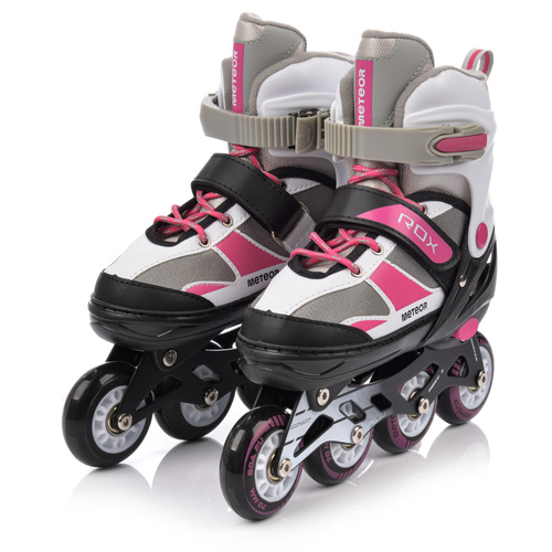 Inline skates Meteor Rox M 34-37 pink/gray