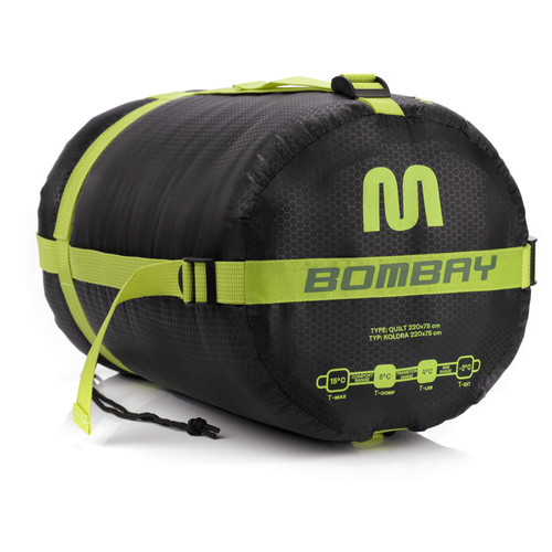Meteor Schlafsack Bombay L Grün/Schwarz