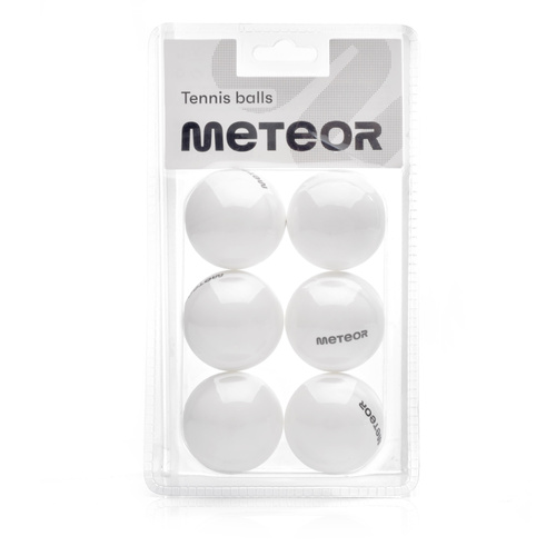 Zestaw piłeczek do tenisa stołowego Meteor biały 6 sztuk