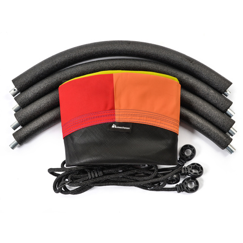 Huśtawka bocianie gniazdo Meteor 110 cm żółty/pomarańczowy/czerowny