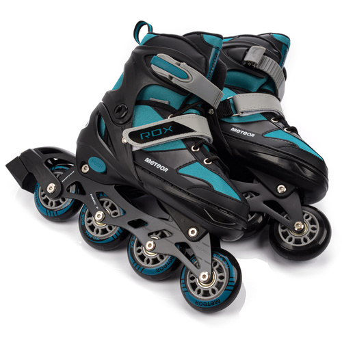 Rolki Meteor L 38-41 Rox turkusowy