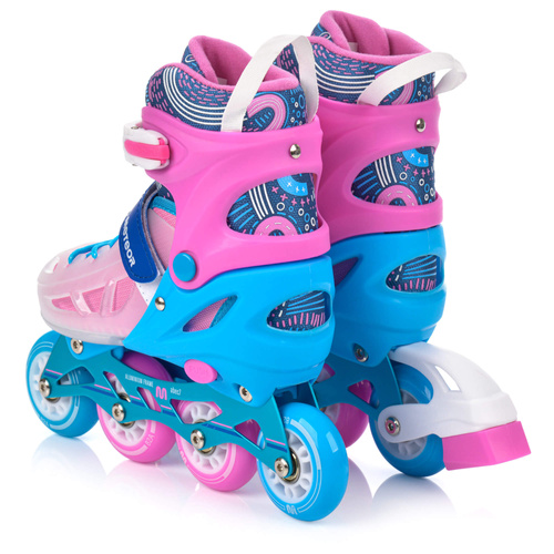 Inline skates Meteor Loky M 34-37 pink/blue