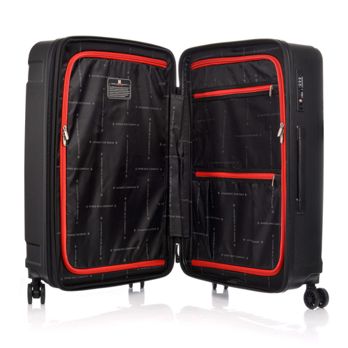 SwissBags Tourist Medium Suitcase 65cm Black