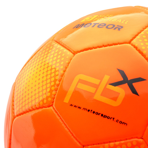 Piłka nożna Meteor FBX 3 pomarańczowy