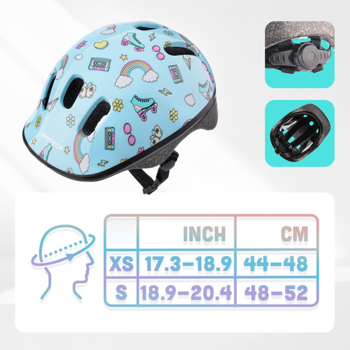 Kask rowerowy dla dzieci Meteor KS06 XS 44-48 cm Rainbow