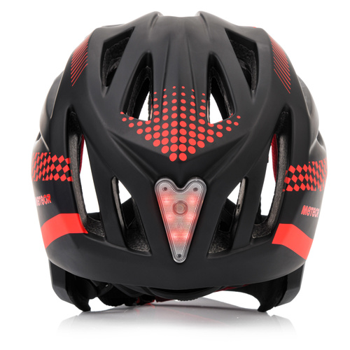 Fullface-Fahrradhelm Meteor Lupus S 48-52 cm schwarz/rot