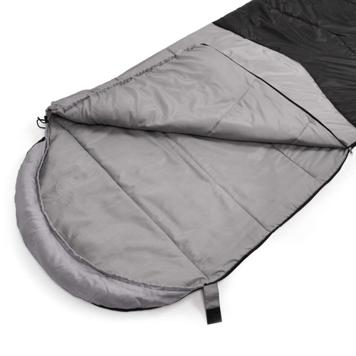 Meteor Schlafsack Safari R grau/schwarz
