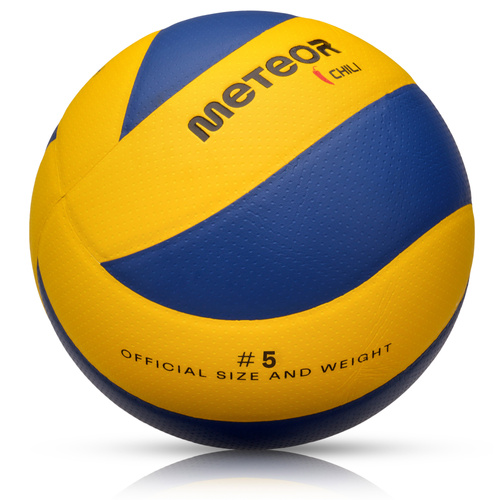 Volleyball Meteor Chili PU 5 gelb/blau