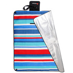 Picknickdecke Meteor L 120x135 cm navy/rot/weiß
