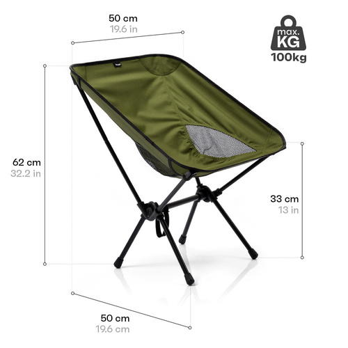 Meteor Schelp folding chair khaki