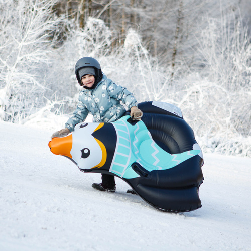 Aufblasbare Schneerutscher Meteor Penguin Schwarz/Mint