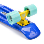 Plastic skateboard Meteor navy blue/minth/yellow