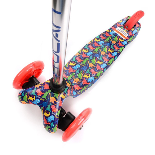 METEOR SCOOTER THREE-WHEEL WITH LED WHEELS TUCAN DINOSAUR