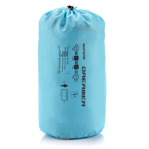 Schlafsack Meteor Dreamer R blau/grau