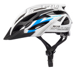 Fahrradhelm Meteor Gruver L 58-61 cm weiß/schwarz/blau
