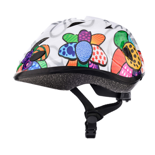Fahrradhelm Meteor KS07 M 52-56 cm Bunte Blumen