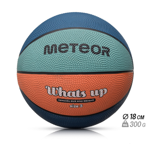 Basketball Meteor What's up 3 blau/orange