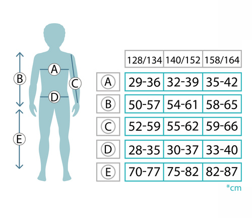 Children's thermal underwear Meteor 128/134 black