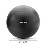 Fitnessball Meteor 75 cm schwarz