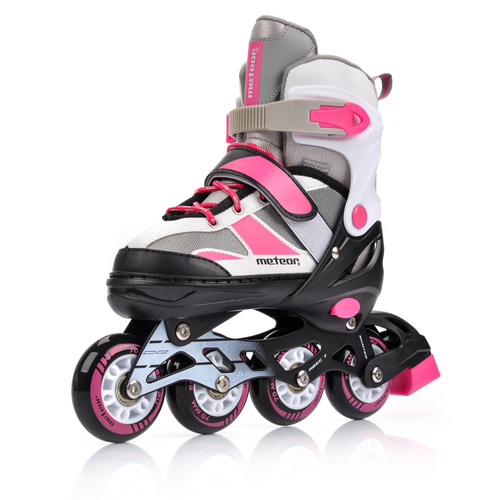 Inline skates Meteor M 34-37 pink / gray
