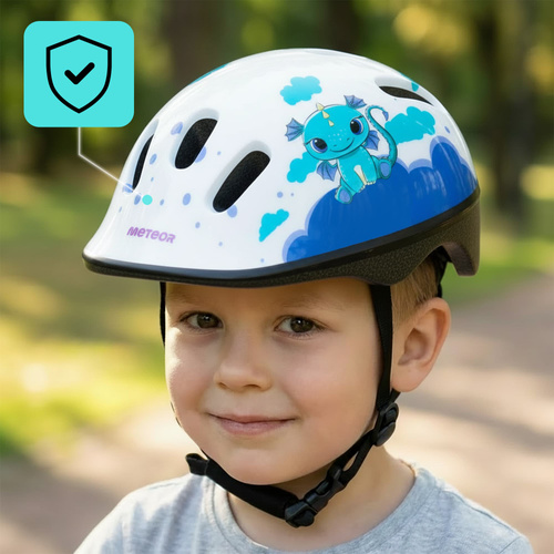 Kinderfahrradhelm Meteor KS06 S 48-52 cm Dragon