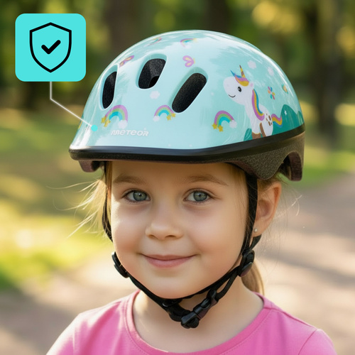 Kinderfahrradhelm Meteor KS06 S 48-52 cm Pony