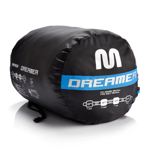 Schlafsack Meteor Dreamer L blau/schwarz