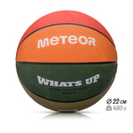 Piłka do koszykówki Meteor What's up 5 zielony/pomarańczowy