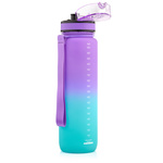 Sports water bottle Meteor 1000 ml purple/blue