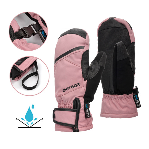 Winter gloves Meteor Hazy M pink/black