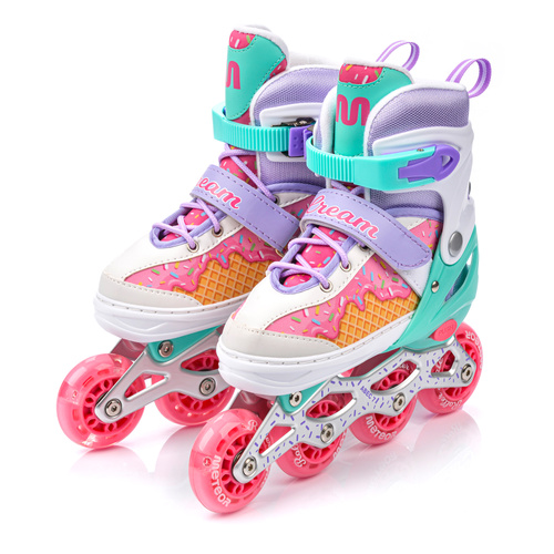 Inlineskates 4-in-1 Meteor M 34-37 Cream