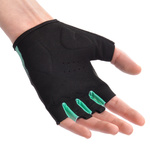Bike gloves Meteor MX22 M black/mint