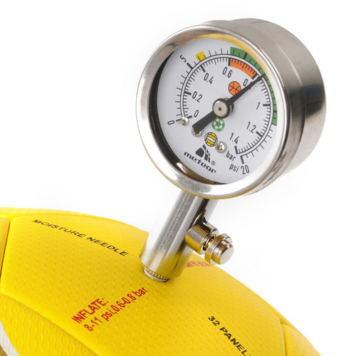 Pressure gauge to measure the pressure in balls