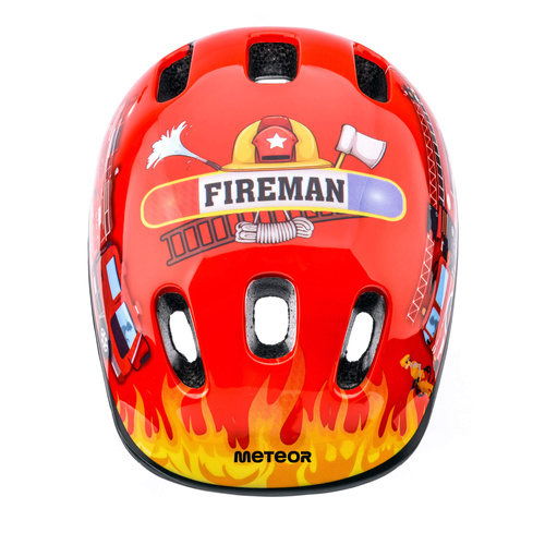 Kinderfahrradhelm Meteor KS06 S 48-52 cm Firetracker