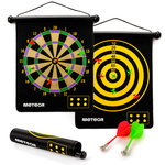 Magnetic dartboard Meteor roll-up, double-sided