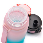 Meteor sports water bottle 350 ml pink/turquoise