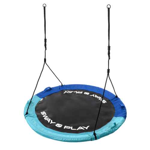 Nest swing Meteor 110 cm light blue / dark blue