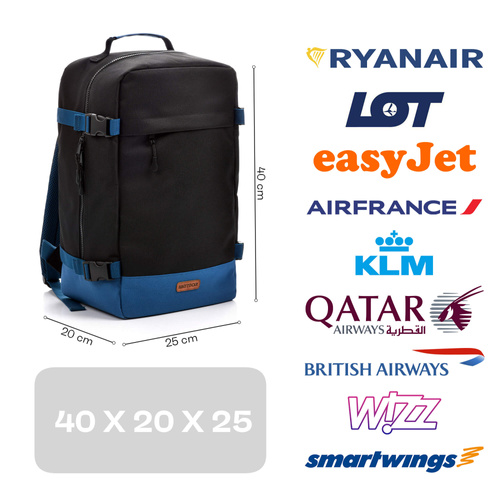 Rucksack Meteor Hermod 20 l schwarz/blau