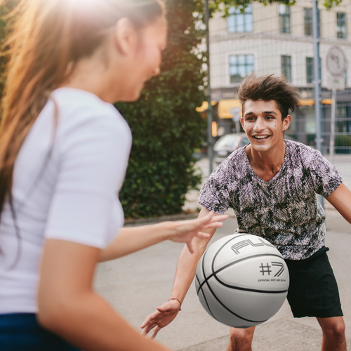 Basketball Meteor Ghost weiß/neon blau 7