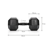 Hexagonale Hantelstange 20 kg Meteor