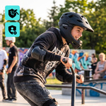 Fullface-Fahrradhelm Meteor Hydra L 58-61 cm schwarz
