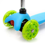 Dreirad-Roller mit LED-Rädern Meteor Tucan blau/grün