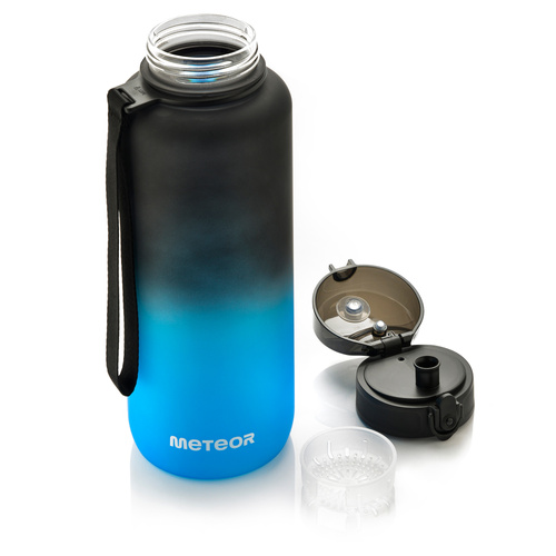 Meteor sports water bottle 1500 ml black/blue