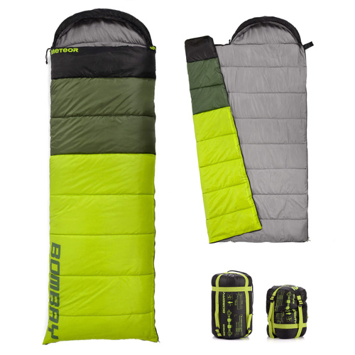 Sleeping bag Meteor Bombay L green/black