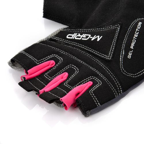 Bike gloves Meteor Gel GX34 XL grey-pink