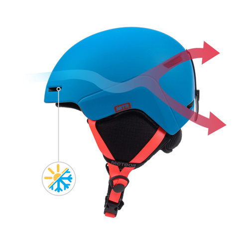 Skihelm Meteor Avalo S 53-55 cm blau