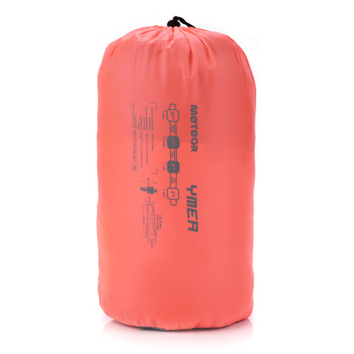 Meteor Sleeping bag Ymer neon orange / gray