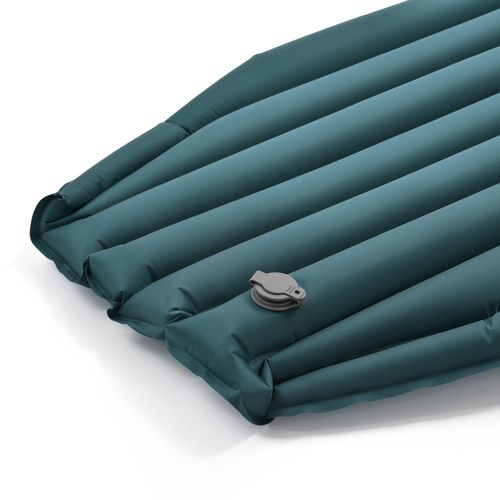 Selbstaufblasbare Matte Meteor 2in1 (Pumpe + Drybag) 190×56×5,5 cm in der Farbe "Meeresblau"