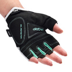 Bike gloves Meteor Gel GX37 XXL white/mint